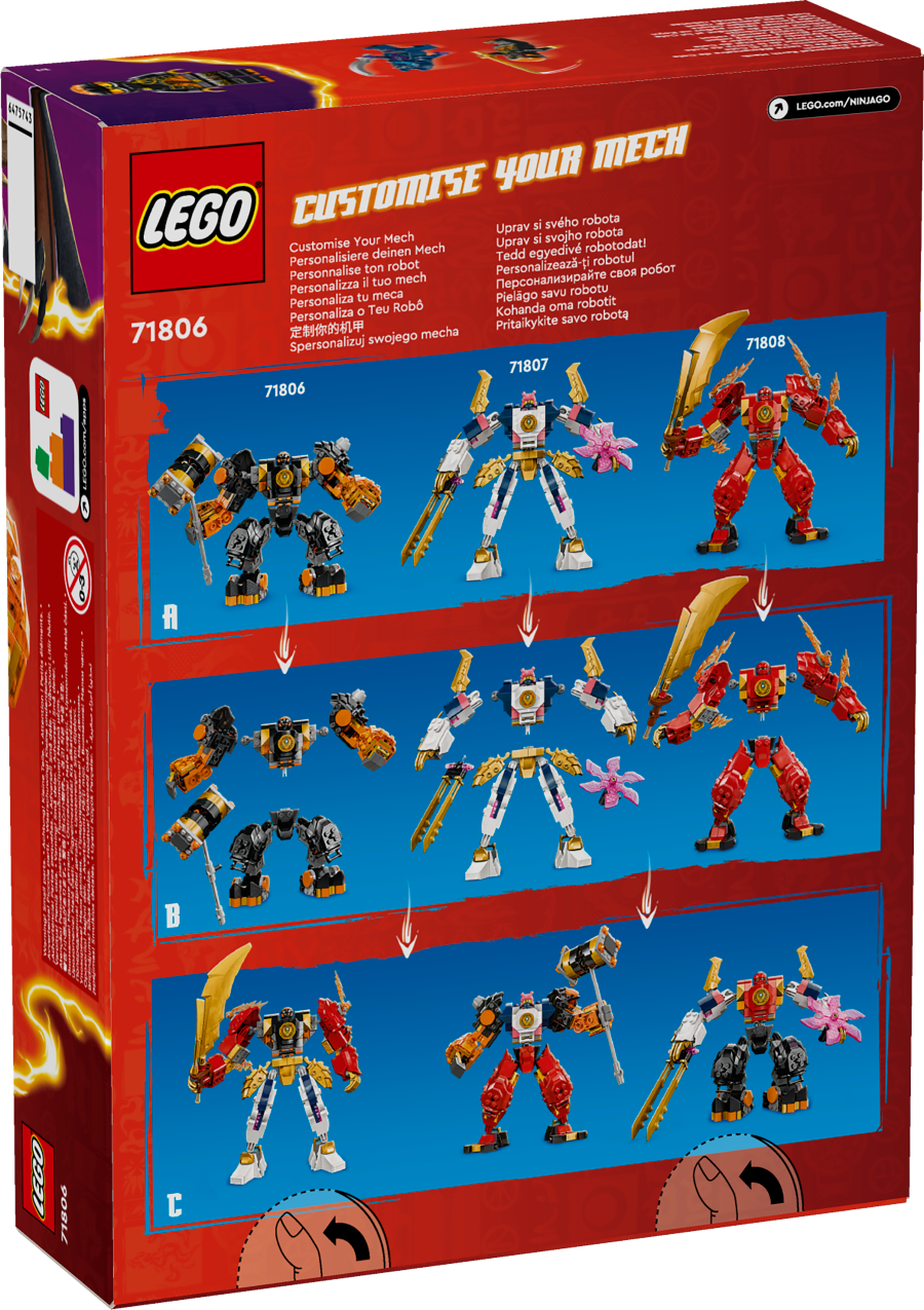 LEGO NINJAGO Mech żywiołu ziemi Cole’a 71806