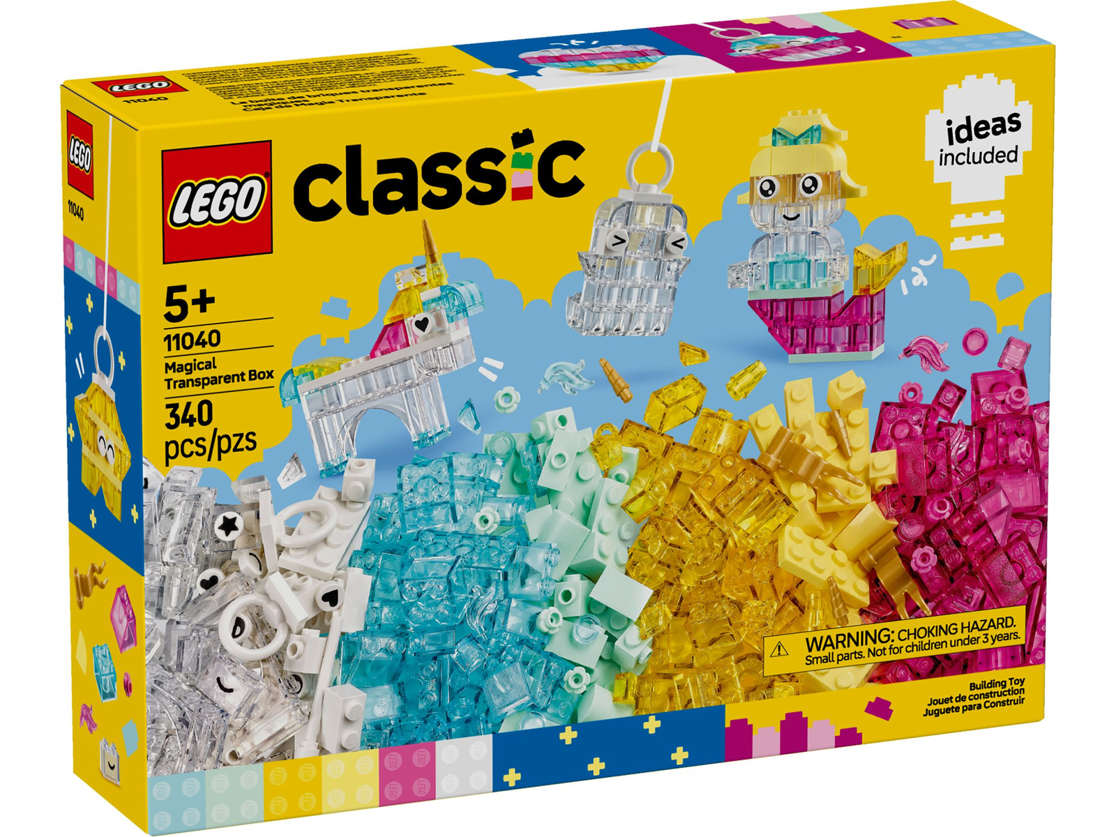 Lego Classic 11040 Magiczny zestaw z przezroczystymi klockami