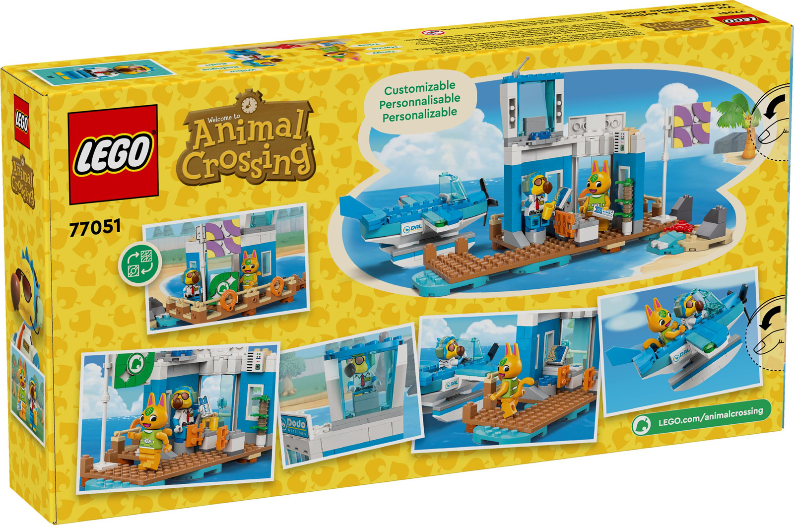 Lego Animal Crossing 77051 Lot z Dodo Airlines