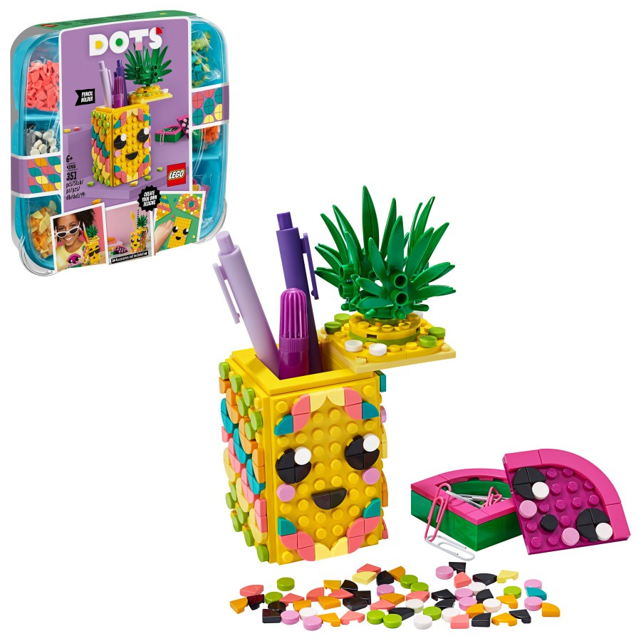 LEGO DOTS  Pojemnik na długopisy w kształcie ananasa 41906