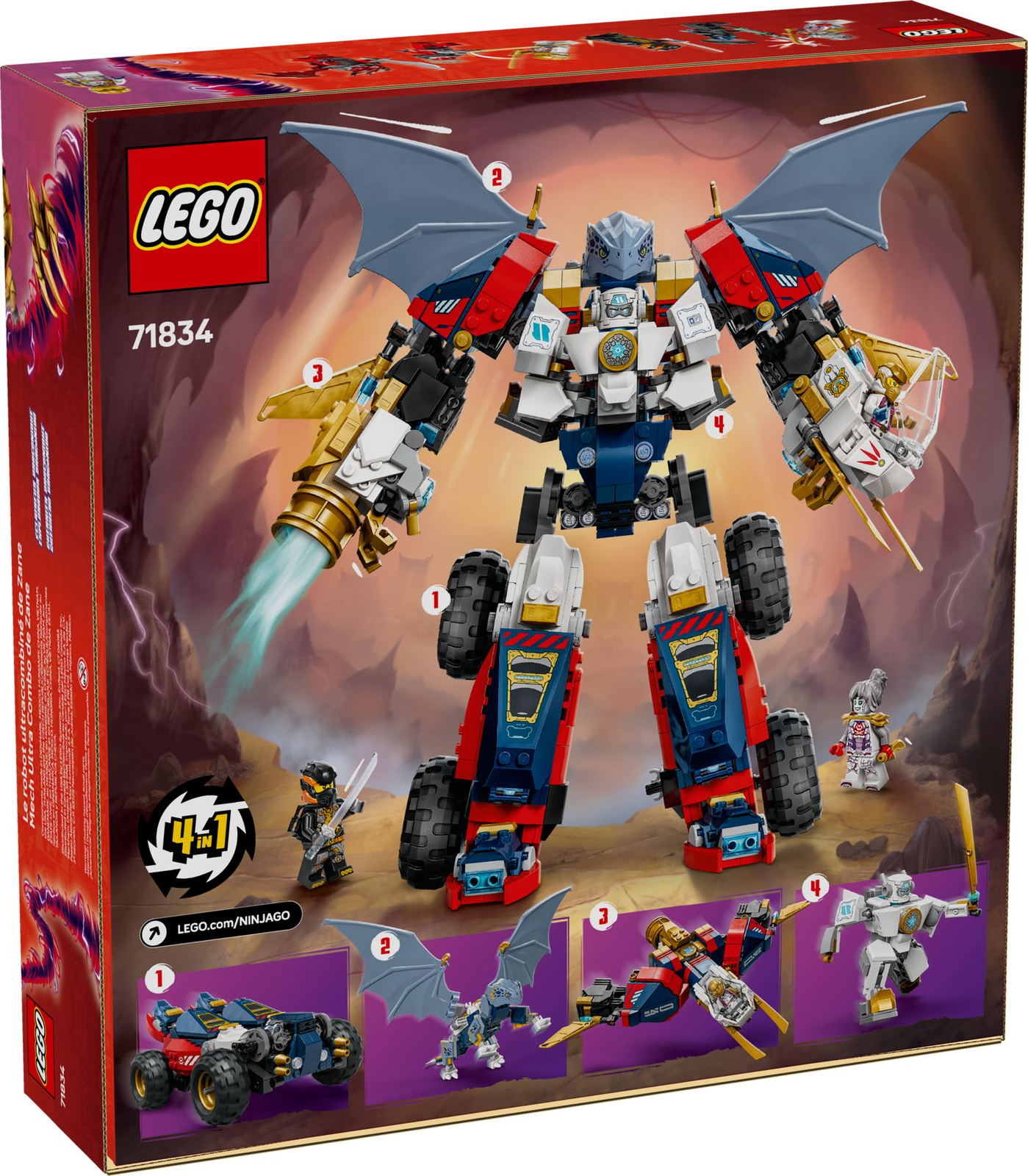 Lego Ninjago 71834 Wielofunkcyjny Ultramech Zane'a