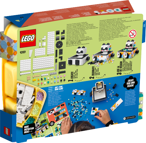 LEGO DOTS Pojemnik z uroczą pandą 41959