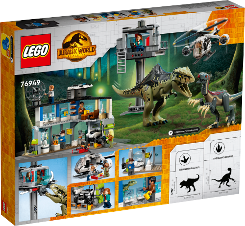 LEGO JURASSIC WORLD Atak giganotozaura i terizinozaura 76949