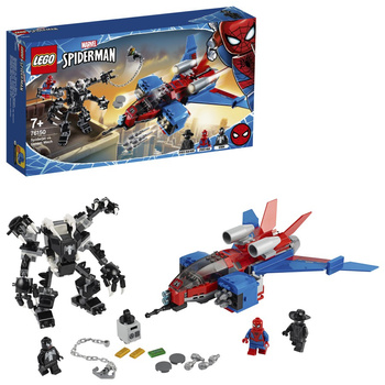 LEGO SUPER HEROES  Pajęczy odrzutowiec kontra mech Venoma 76150