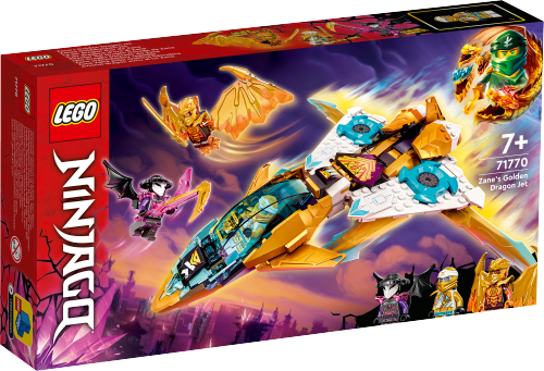 LEGO NINJAGO Złoty smoczy odrzutowiec Zane’a 71770