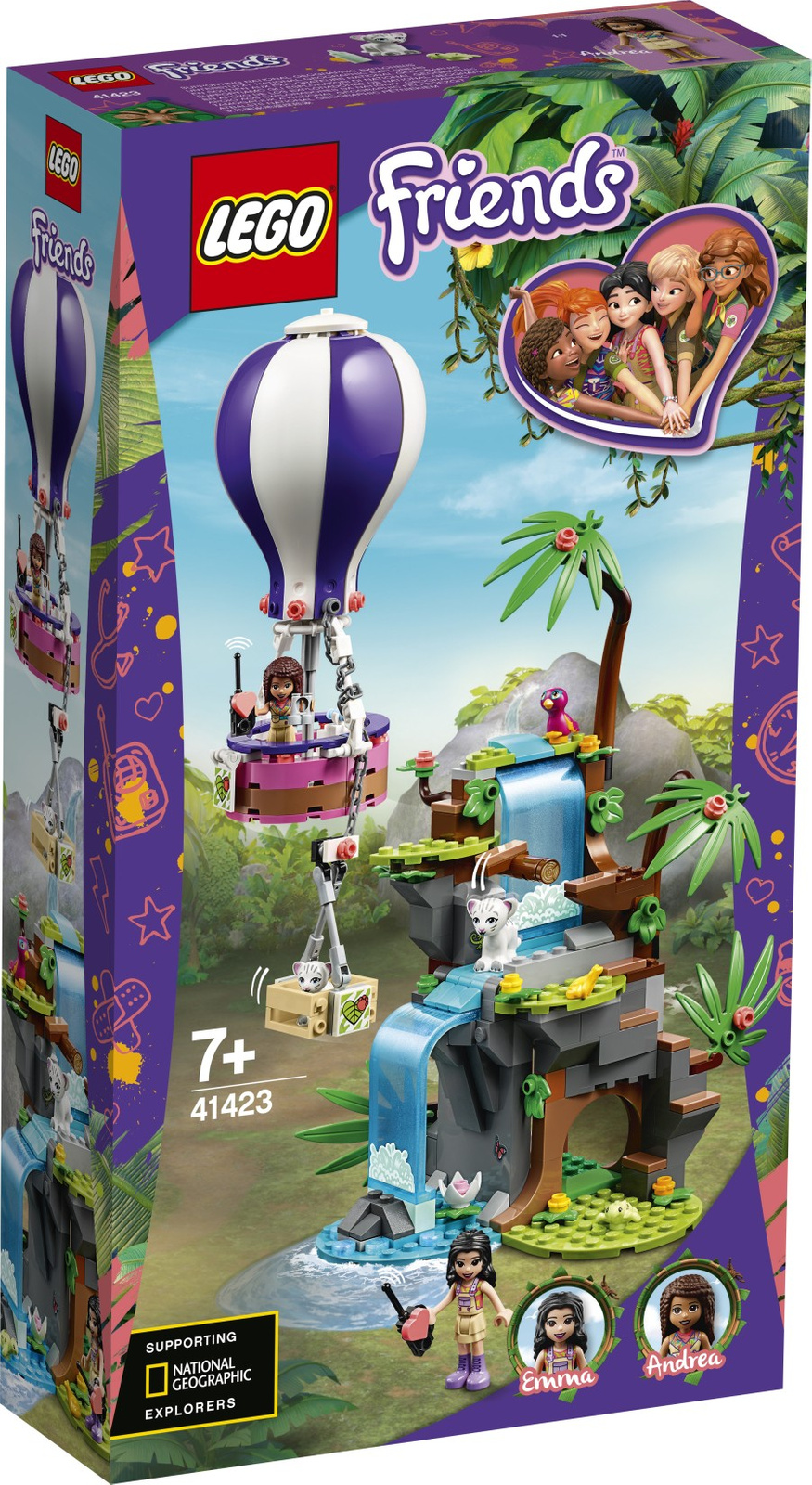 LEGO FRIENDS  Balonem na ratunek tygrysowi 41423
