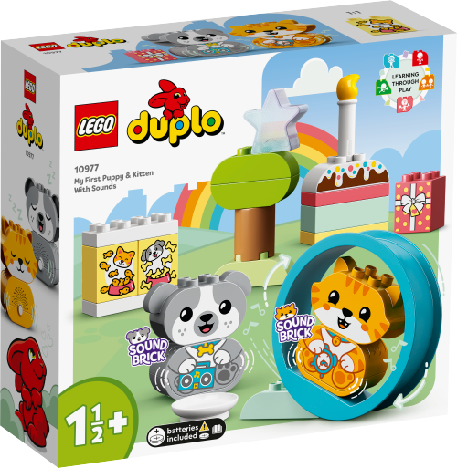 LEGO DUPLO Mój pierwszy szczeniak i kotek z odgłosami 10977