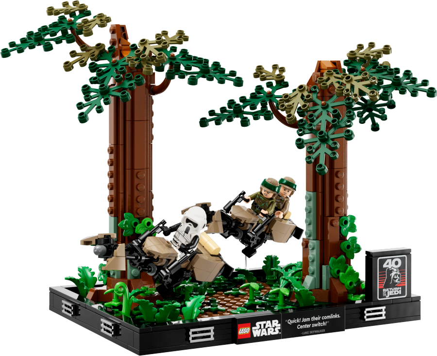 LEGO STAR WARS Diorama: Pościg na ścigaczu przez Endor 75353