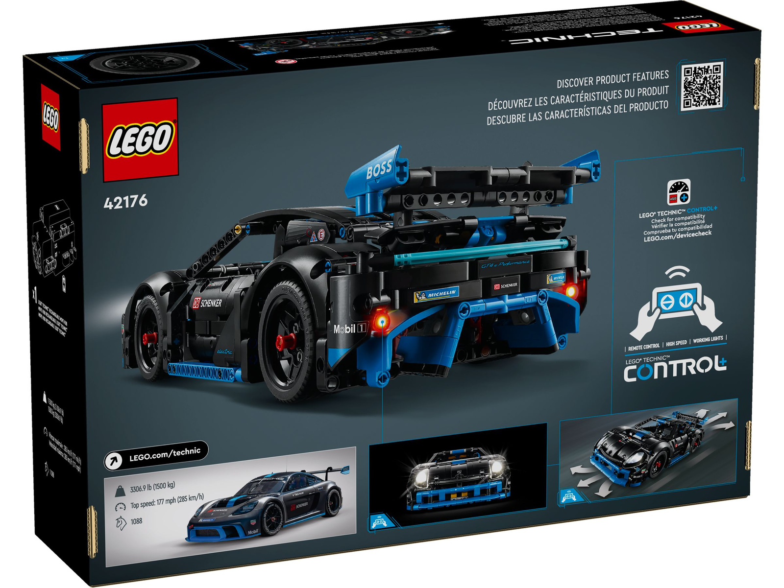Lego Technic 42176 Samochód wyścigowy Porsche GT4 e-Performance