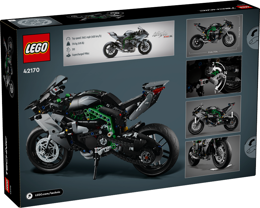 LEGO TECHNIC Motocykl Kawasaki Ninja H2R 42170