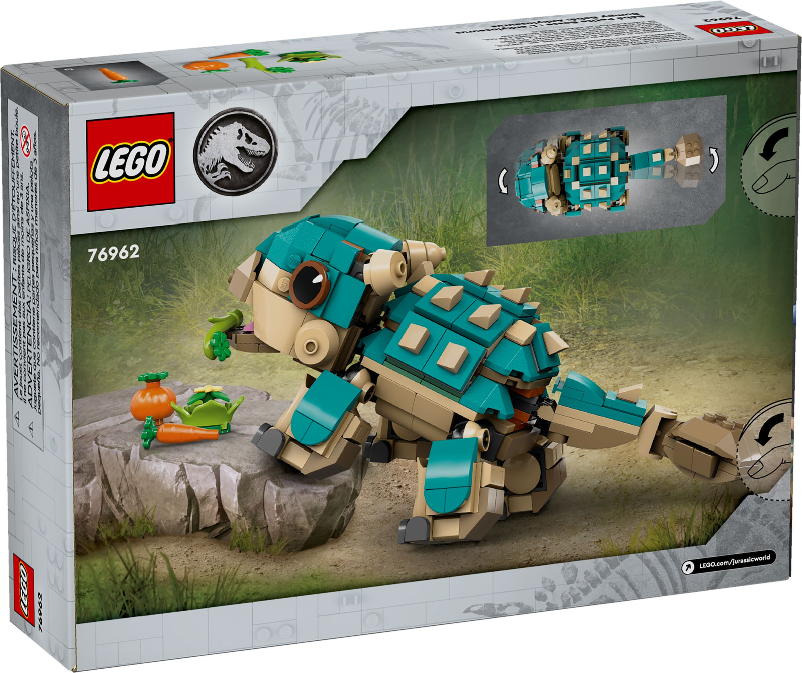 Lego Jurassic World 76962 Mały ankylozaur Bumpy