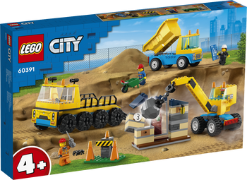 LEGO CITY Ciężarówki i dźwig z kulą wyburzeniową 60391
