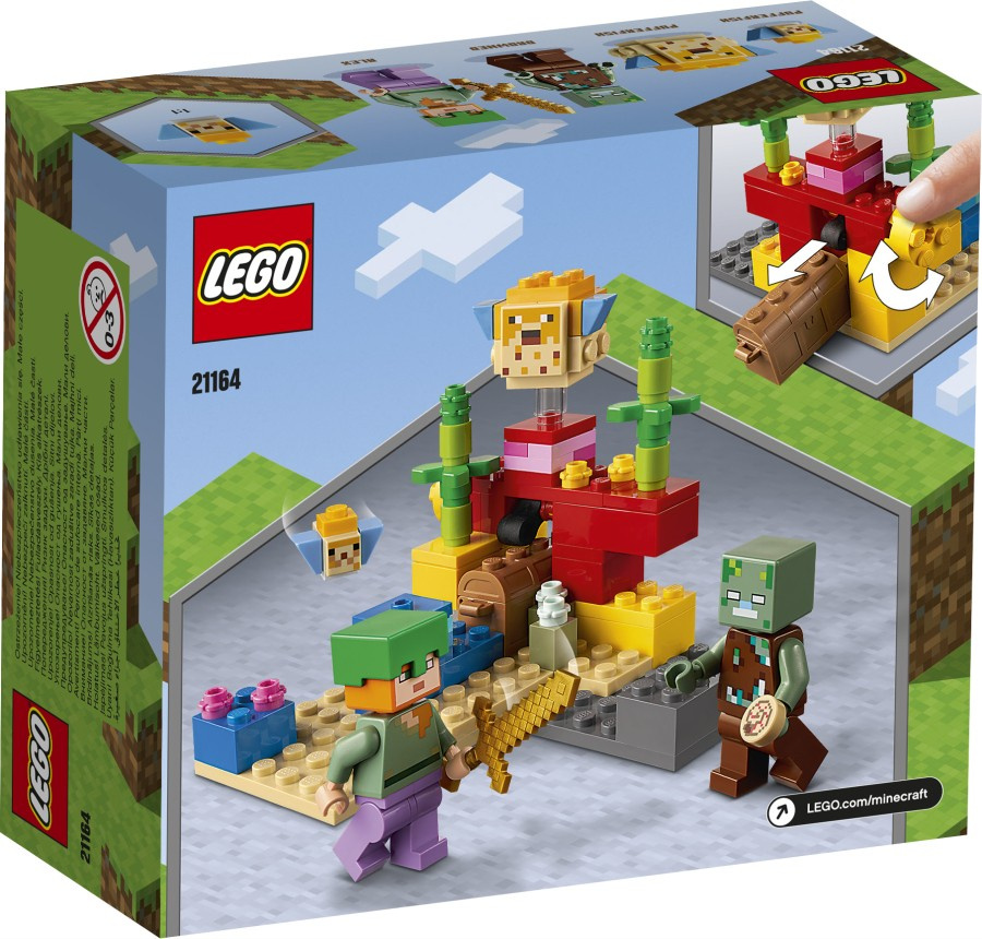 LEGO MINECRAFT  Rafa koralowa 21164