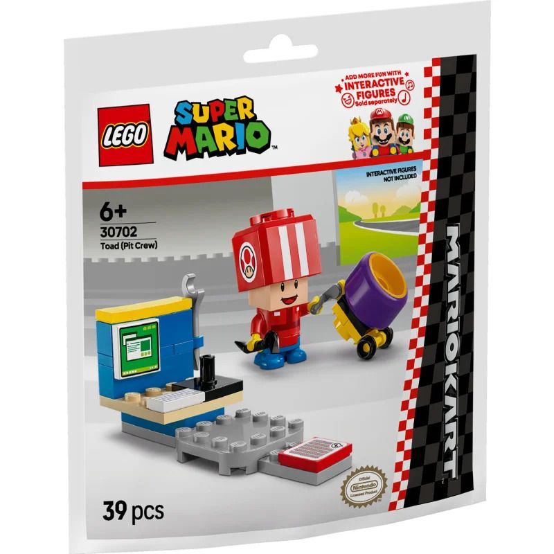 Lego Super Mario 30702 Mario Kart - Toad (Pit Crew)