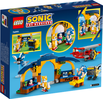 LEGO SONIC Tails z warsztatem i samolot Tornado 76991