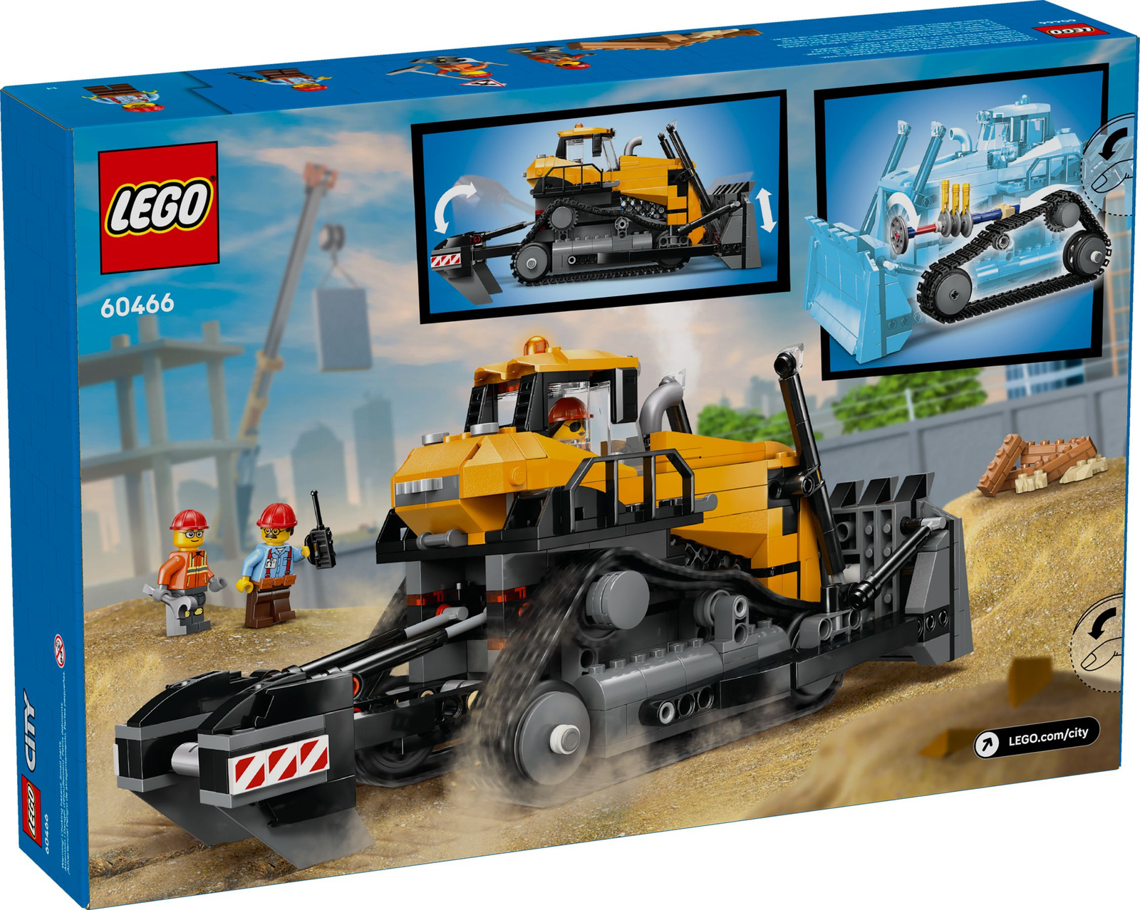 Lego City 60466 Żółty buldożer