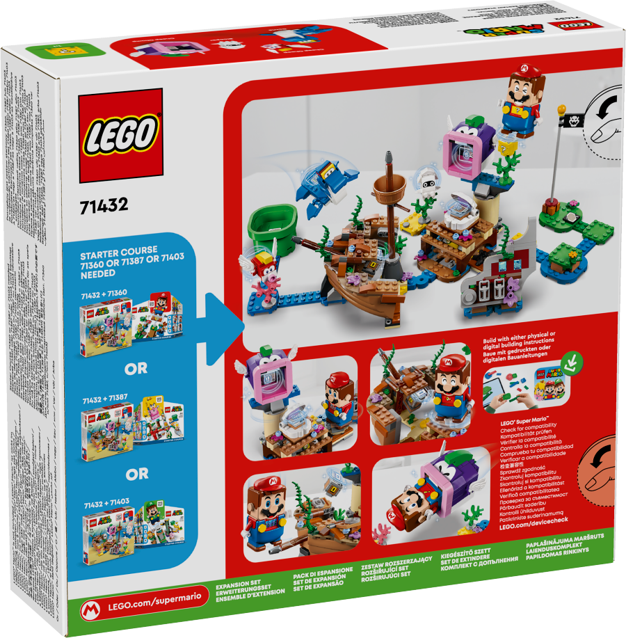 LEGO SUPER MARIO Przygoda Dorriego we wraku — zestaw rozszerzający 71432