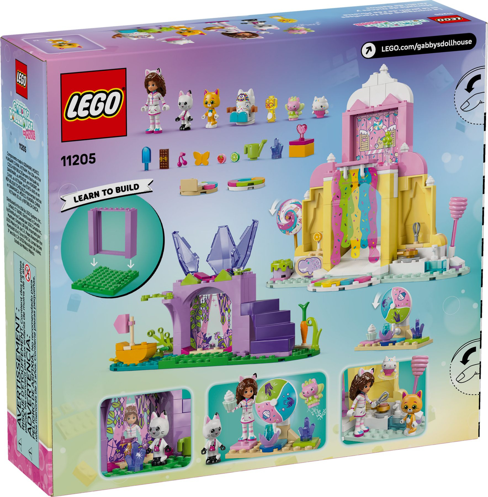 Lego Gabby's Dollhouse 11205 Łakociowa Góra i Kiciowy Ogródek