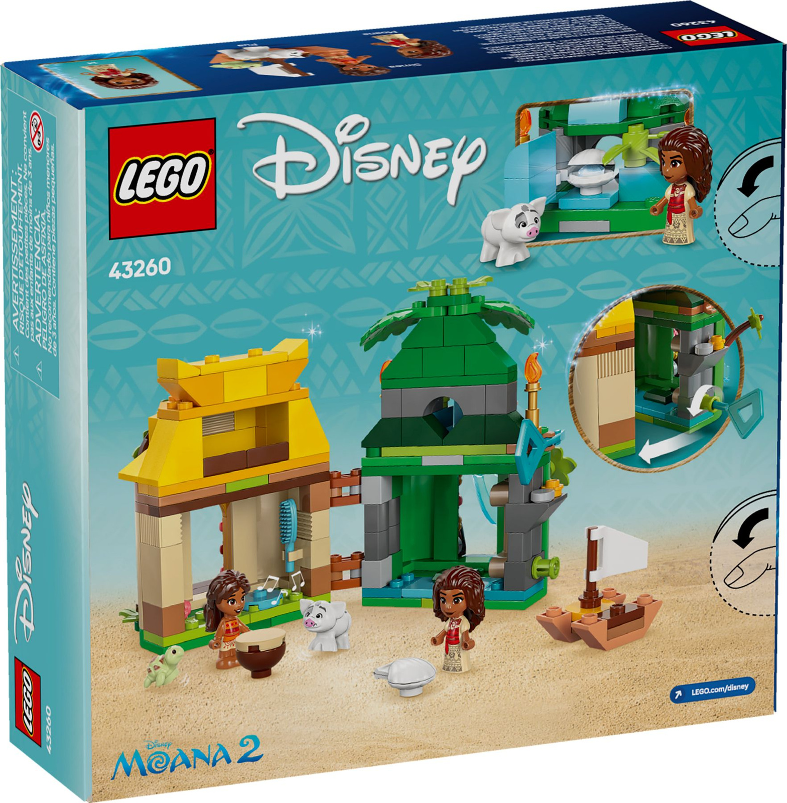 Lego Disney 43260  Zabawy Vaiany na wyspie