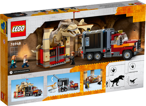 LEGO JURASSIC WORLD Ucieczka tyranozaura i atrociraptora 76948
