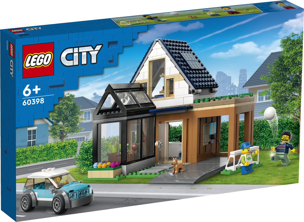 LEGO CITY Domek rodzinny i samochód elektryczny 60398