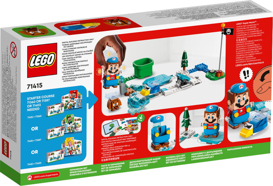 LEGO SUPER MARIO Mario – lodowy strój i kraina lodu – zestaw rozszerzający 71415