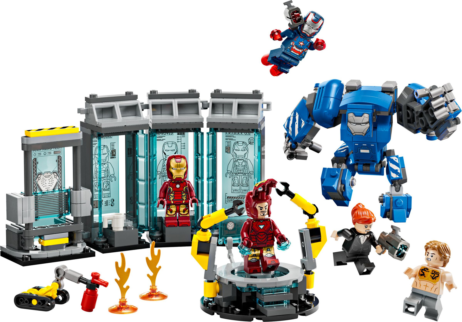 Lego Super Heroes 76315 Laboratorium Iron Mana: Zbrojownia