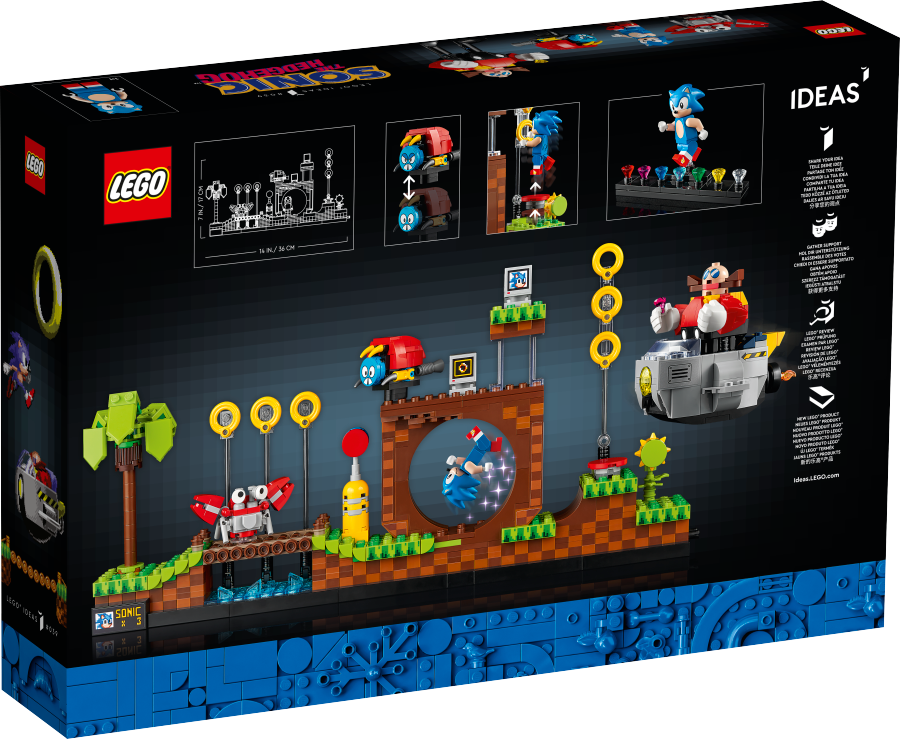 LEGO IDEAS Sonic the Hedgehog™ — Strefa Zielonego Wzgórza 21331