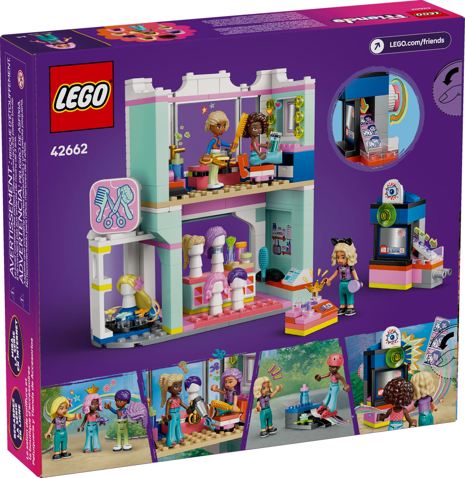 Lego Friends 42662 Salon fryzjerski i sklep z ozdobami
