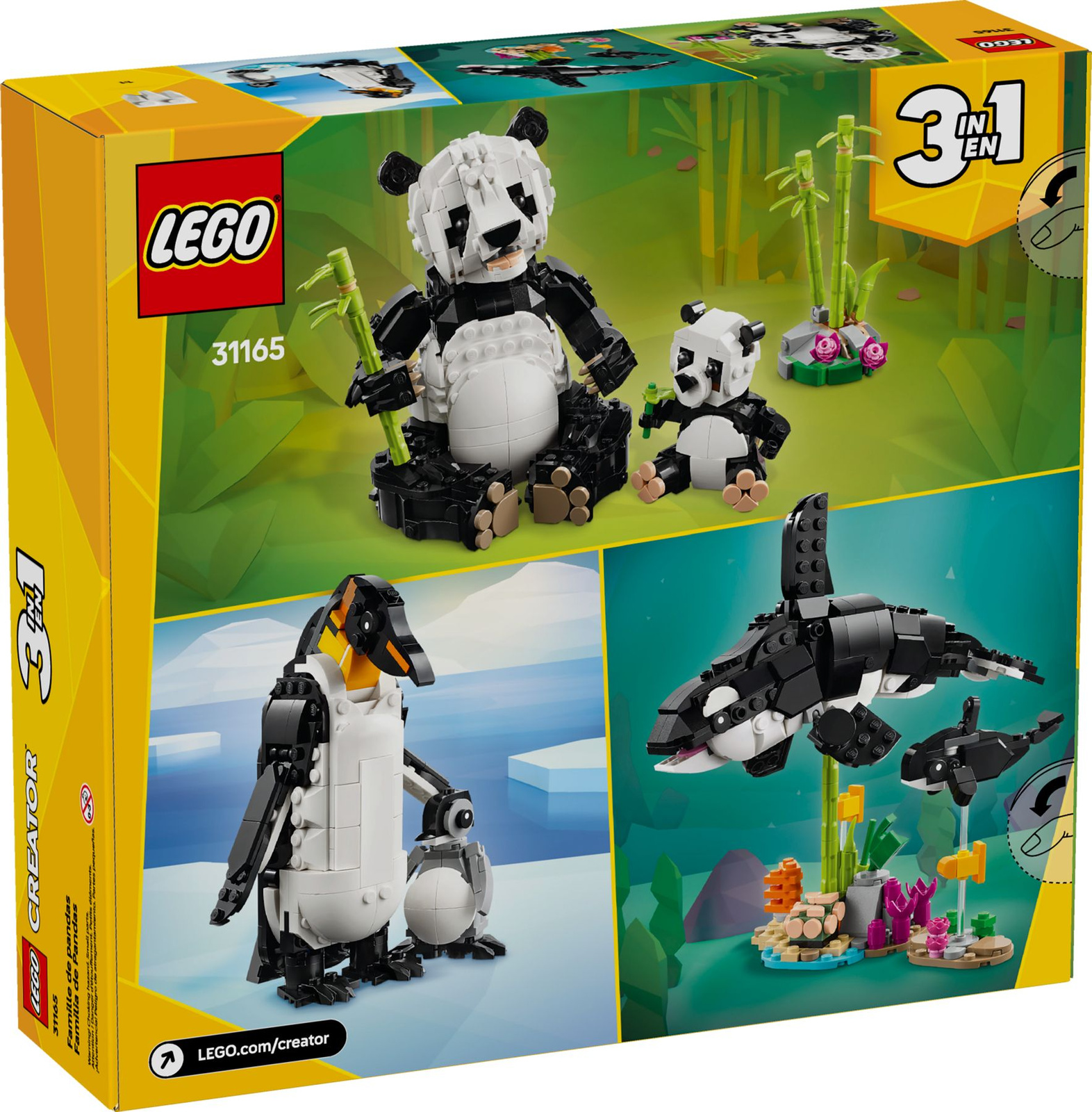 Lego Creator 31165 Dzikie zwierzęta: rodzina pand