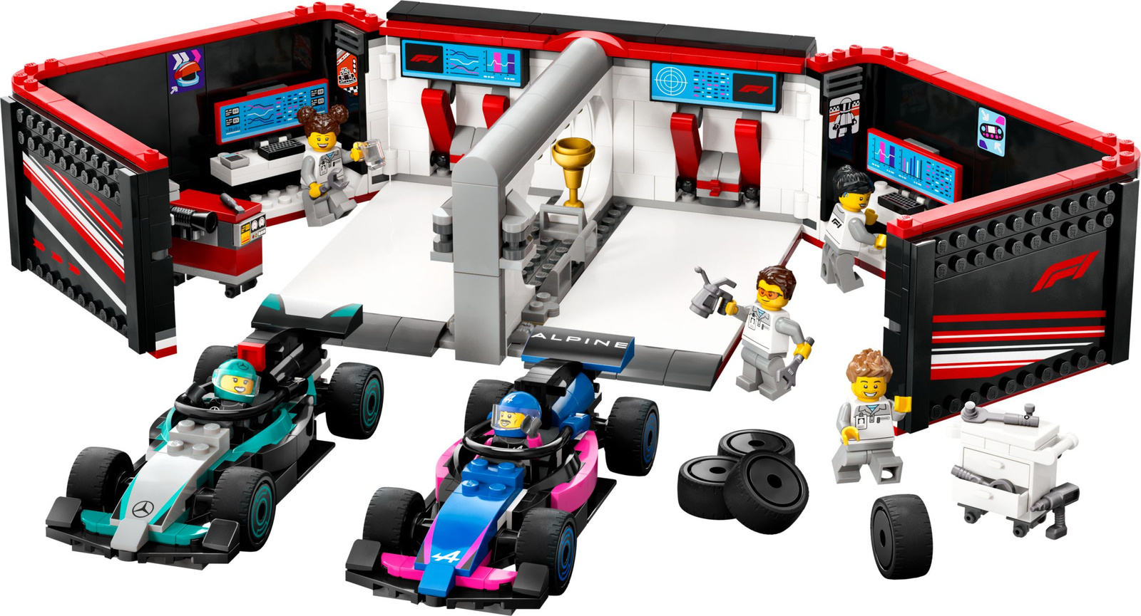 Lego City 60444 Garaż i bolidy Mercedes-AMG i Alpine