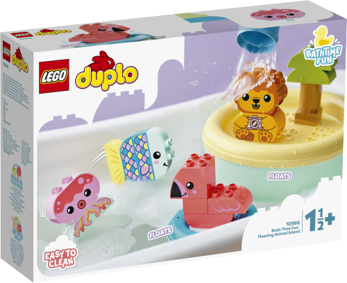 LEGO DUPLO Zabawa w kąpieli: pływająca wyspa ze zwierzątkami 10966