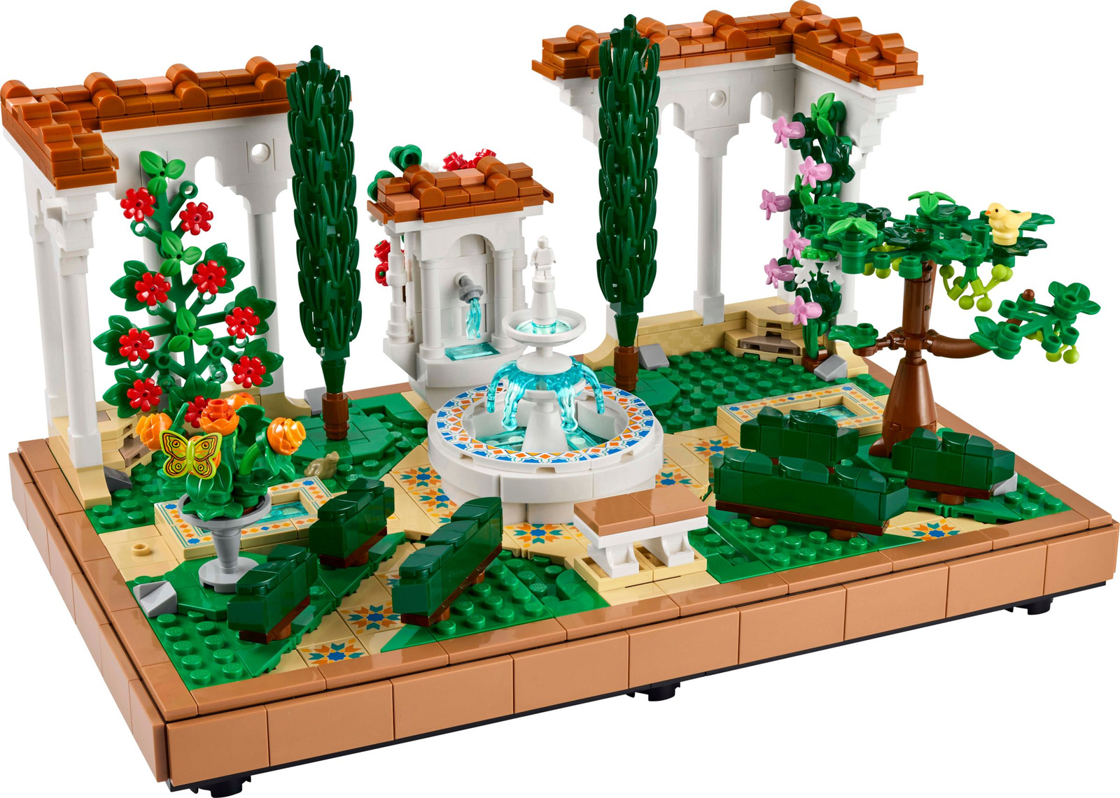 Lego Icons 10359 Fontanna w ogrodzie