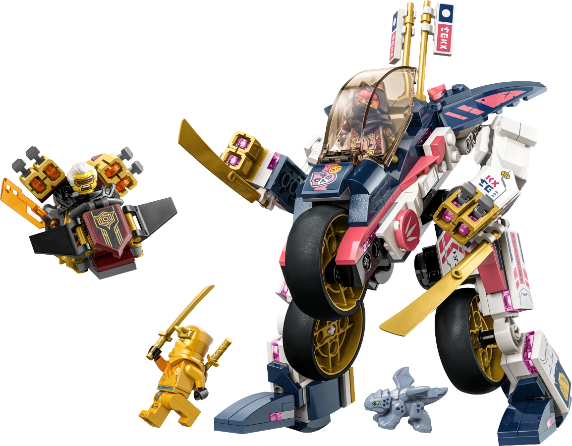 LEGO NINJAGO Mech Sory zmieniający się w motocykl wyścigowy 71792