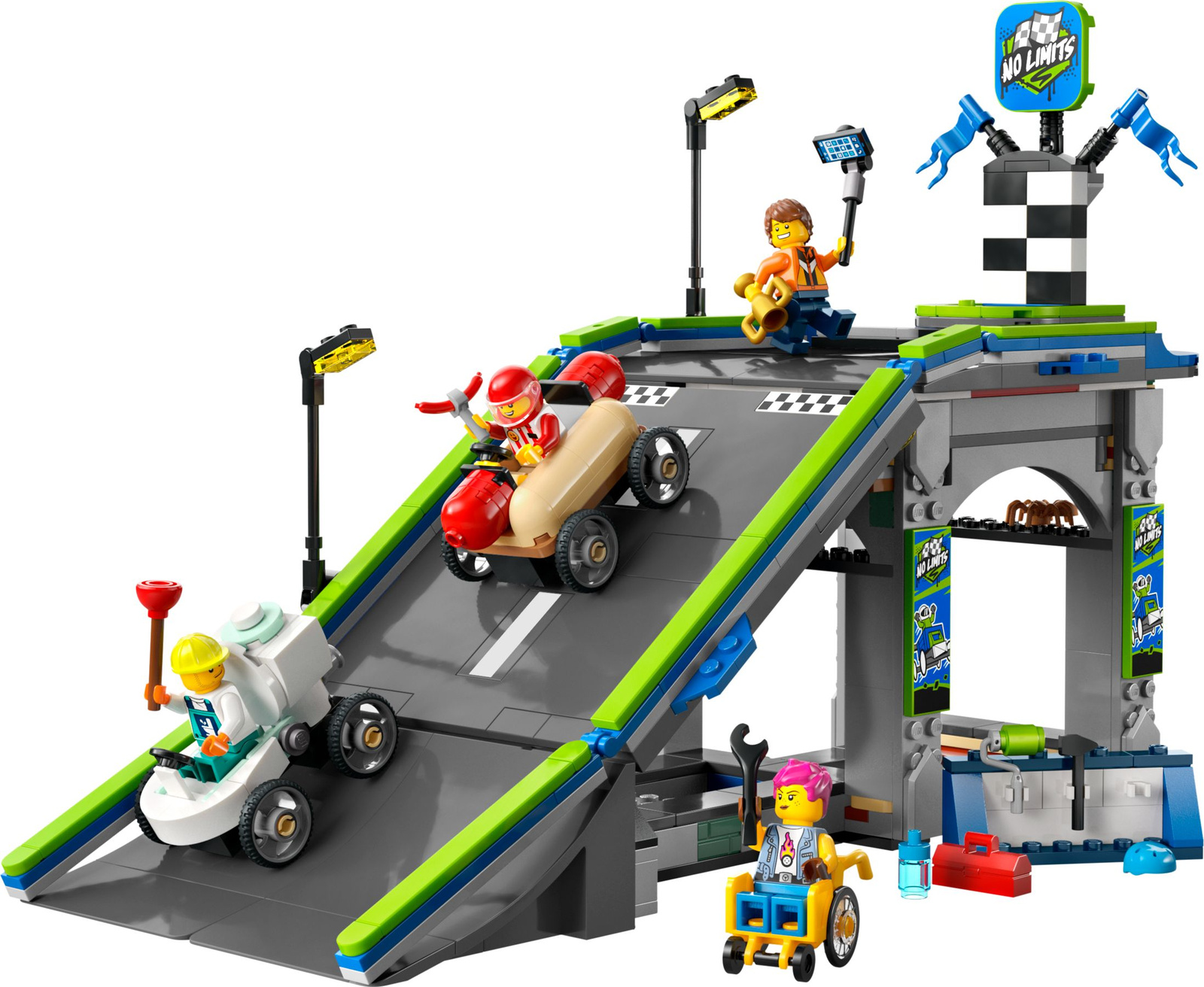 Lego City 60460 Bez granic: tor z rampami dla wyścigówek