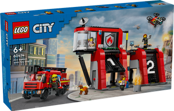 LEGO CITY Remiza strażacka z wozem strażackim 60414