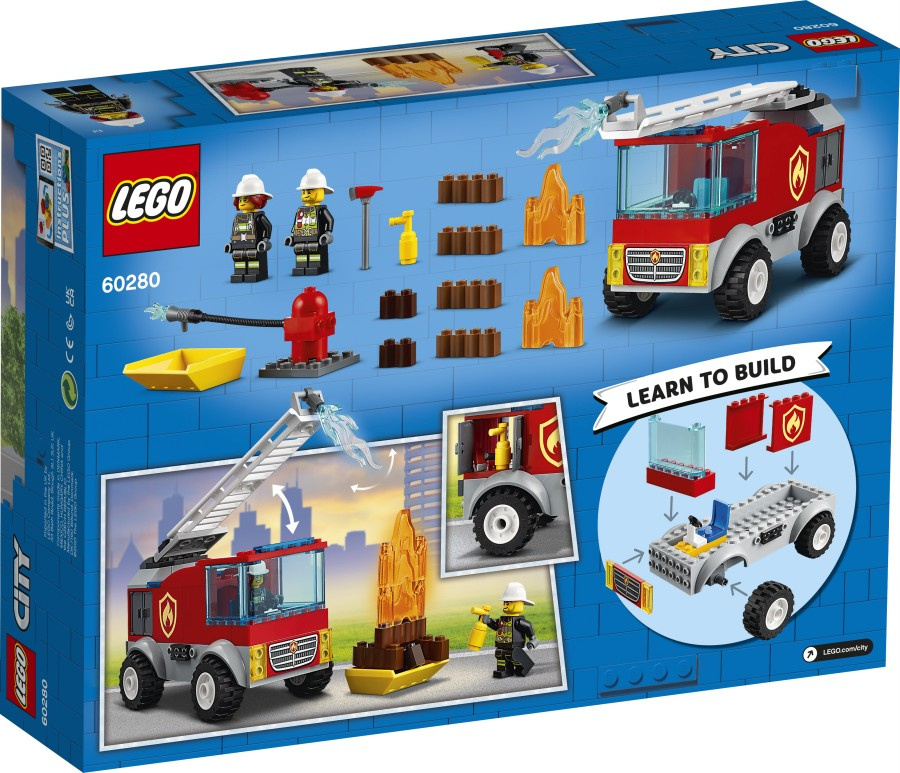 LEGO CITY  Wóz strażacki z drabiną 60280