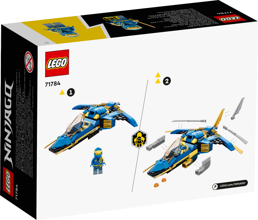 LEGO NINJAGO Odrzutowiec ponaddźwiękowy Jay’a EVO 71784