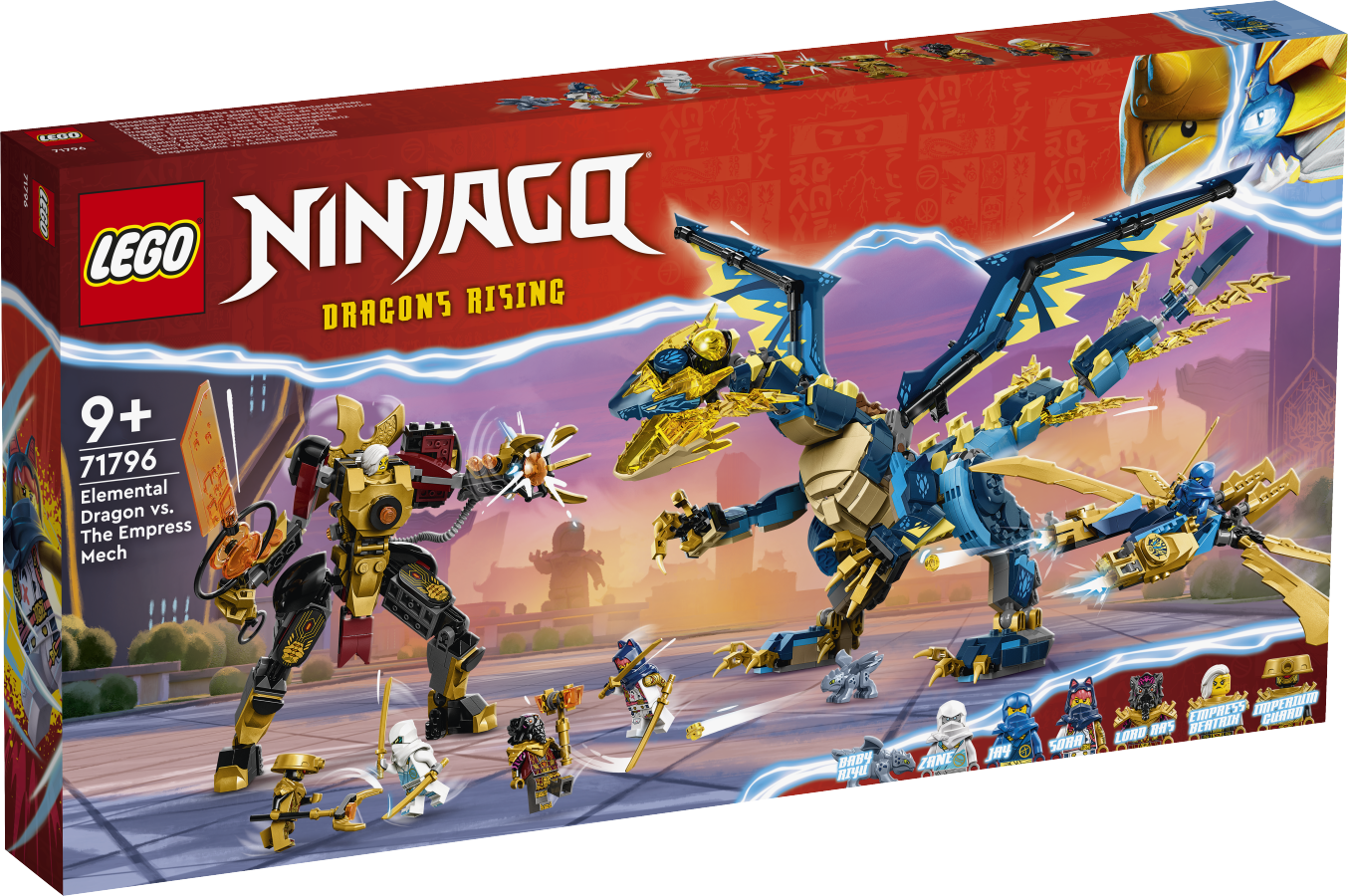 LEGO NINJAGO Smok żywiołu kontra mech cesarzowej 71796