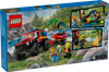 LEGO CITY Terenowy wóz strażacki z łodzią ratunkową 60412