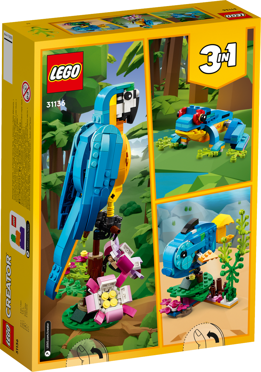 LEGO CREATOR Egzotyczna papuga 31136