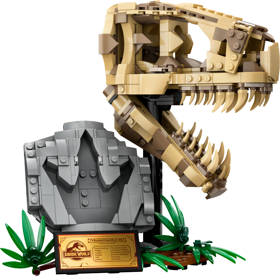 LEGO JURASSIC WORLD Szkielety dinozaurów — czaszka tyranozaura 76964