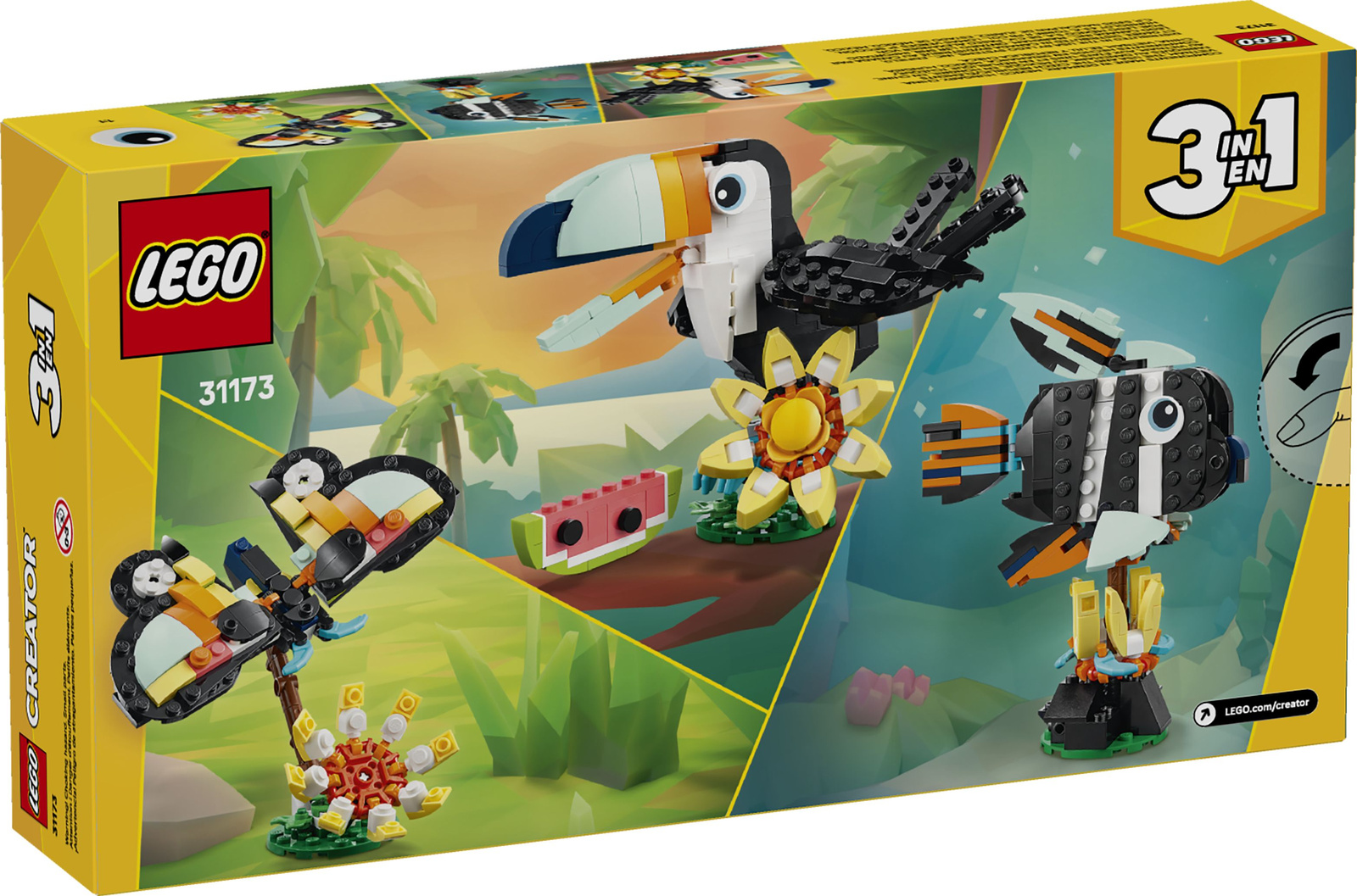 Lego Creator 31173 Dzikie zwierzęta: Tropikalny tukan
