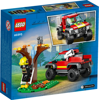 LEGO CITY Wóz strażacki 4x4 – misja ratunkowa 60393