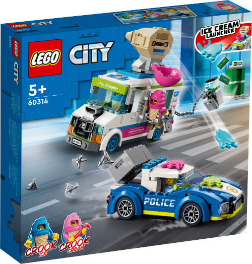 LEGO CITY Policyjny pościg za furgonetką z lodami 60314