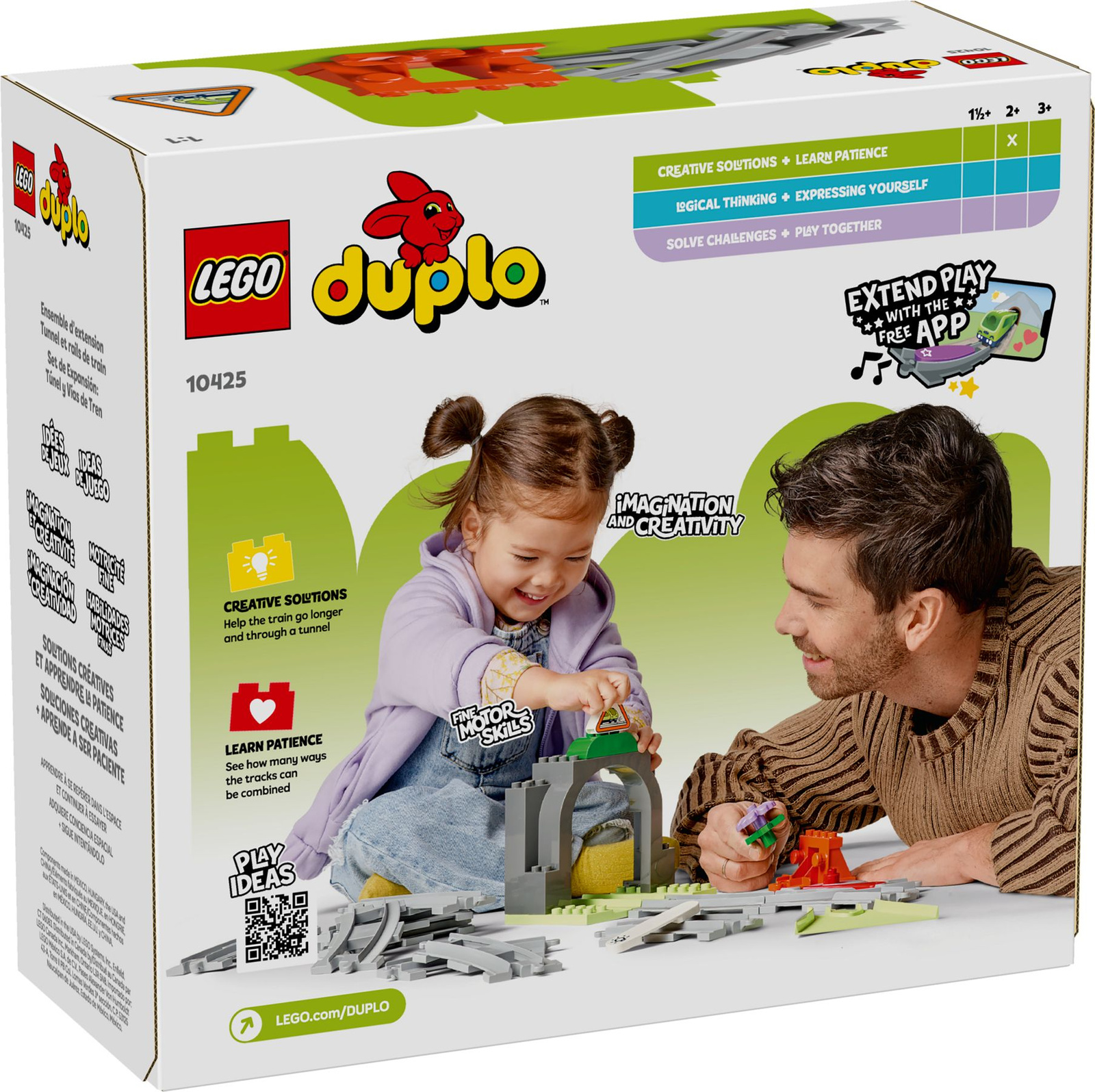 Lego Duplo 10425 Tunel i tory kolejowe - zestaw rozszerzający