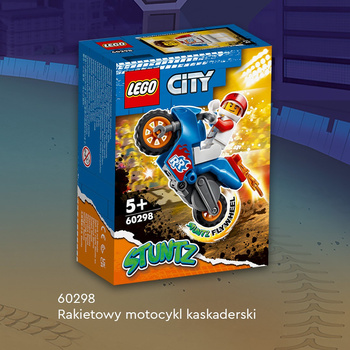 LEGO CITY  Rakietowy motocykl kaskaderski 60298
