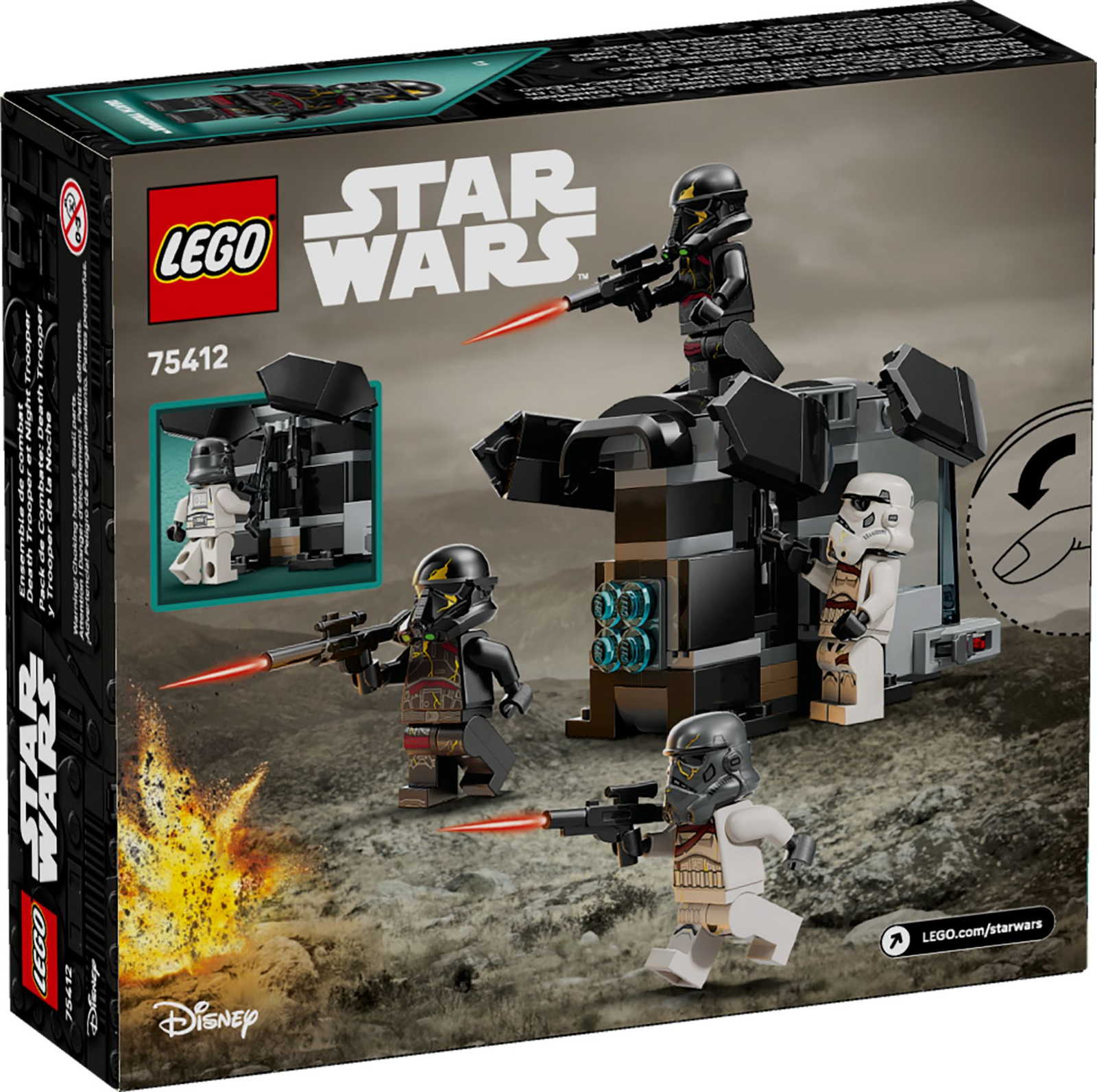 Lego Star Wars 75412 Szturmowiec Śmierci i nocny szturmowiec — zestaw bitewny