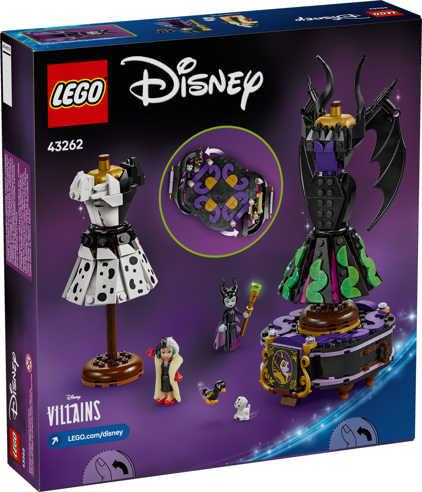 Lego Disney 43262 Suknie Diaboliny i Cruelli De Mon