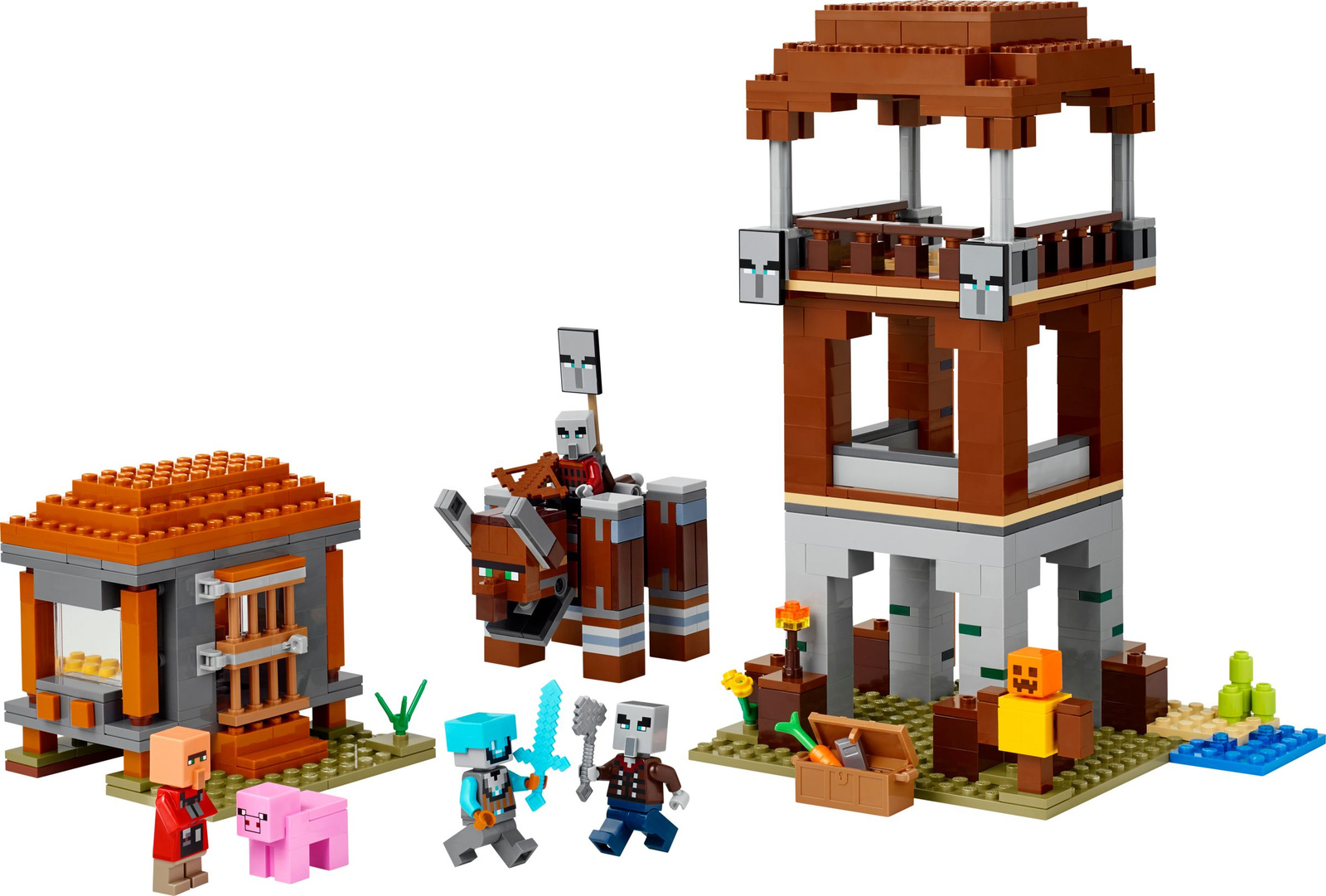 Lego Minecraft 21278 Kryjówka rozbójników i dewastatorów